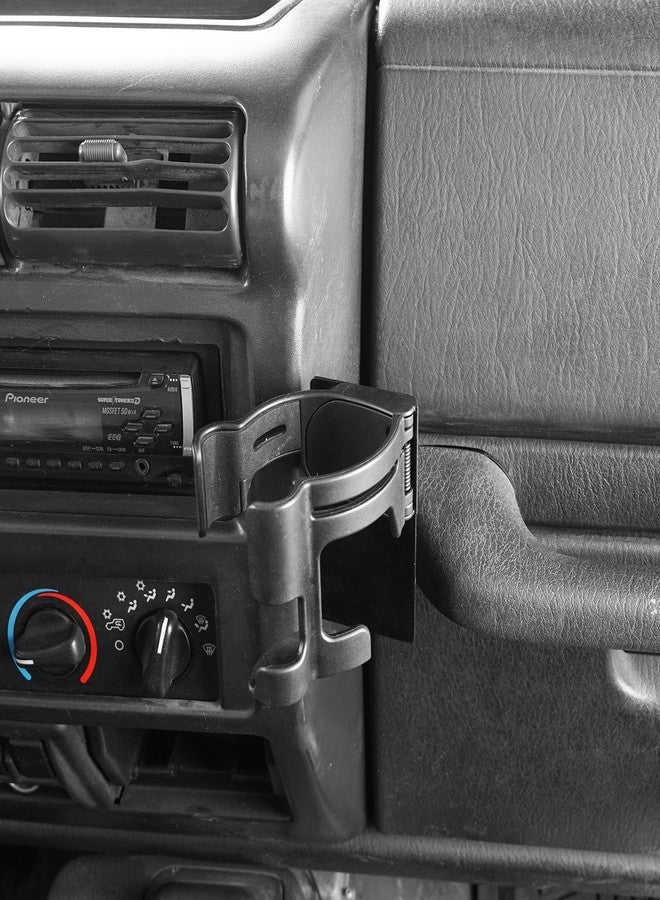 Hooke Road Multi-Function Drink Cup Holder Phone Mount Bracket for 1997-2006 Jeep Wrangler TJ - Image 2